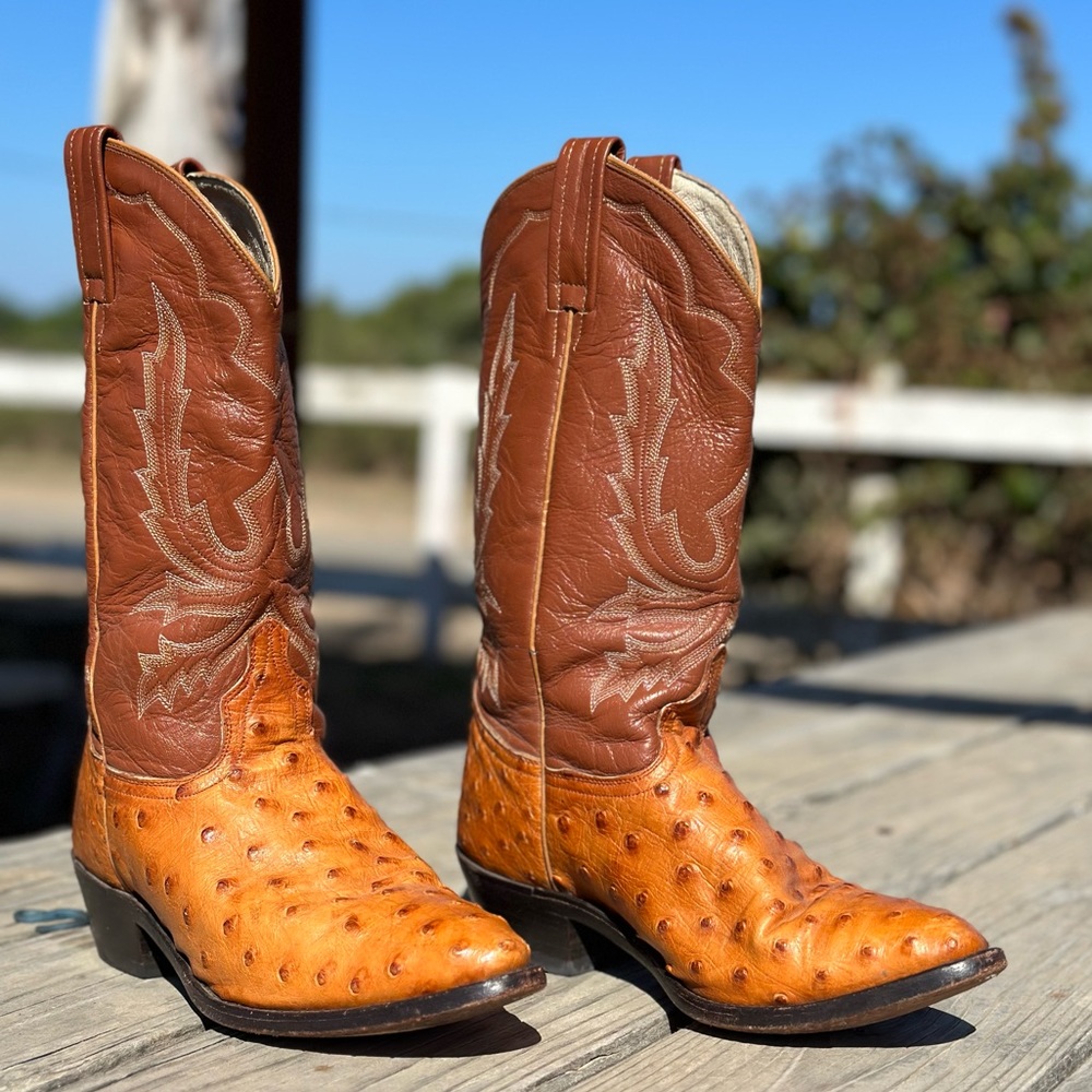 Full Quill Ostrich Dan Post boots women’s 7.5